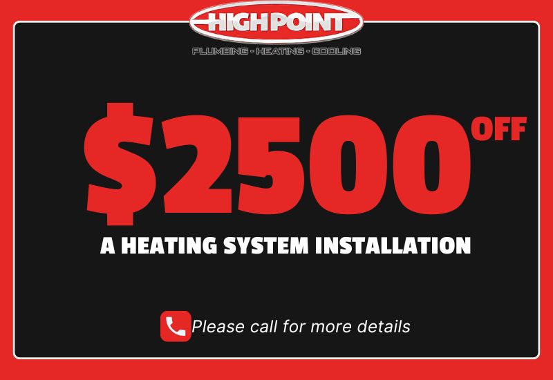 $2500 Off Heating System Installation